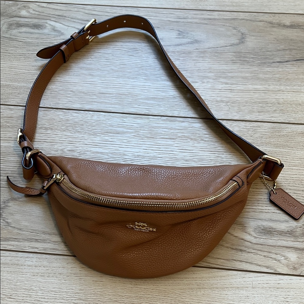 Coach Brown Leather Crossbody Bag